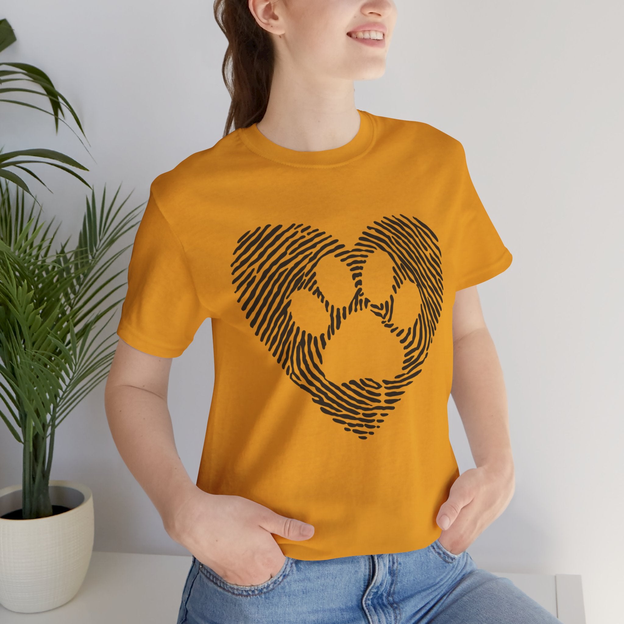 Fingerprint Heart Paw T-Shirt — Dog Paw Love Tee