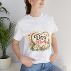 Dog Mom T-Shirt – Floral Paw Heart Graphic Tee
