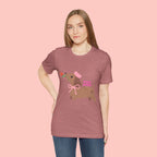 Mommy’s Dachshund Tee – Cute Dog with Rose “For Mom” Shirt