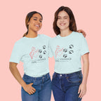 Dog Cuddle Tee – "Would Rather Cuddle My Dog" Paw Print Floral T-Shirt