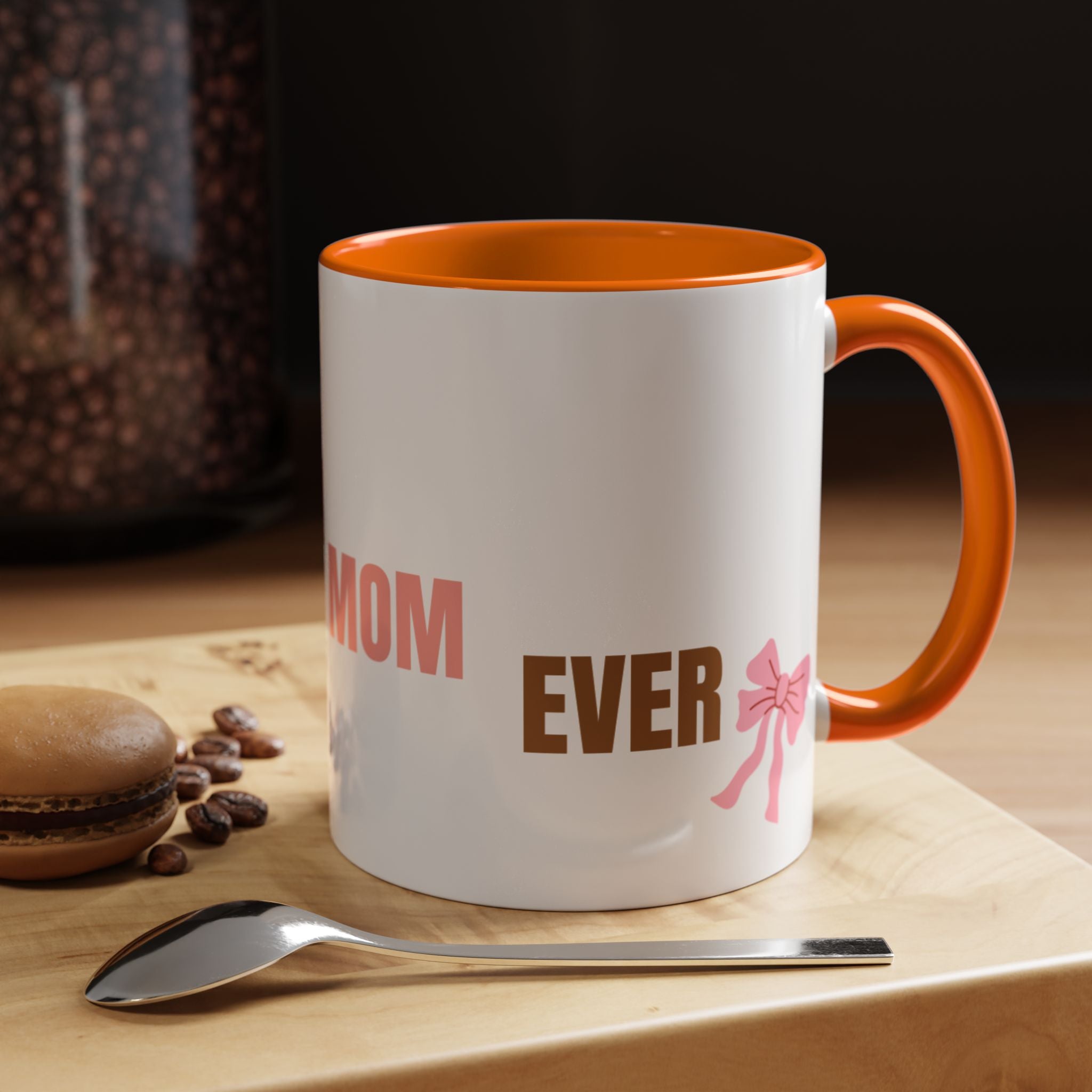 Dog Mom Coffee Mug — Best Dog Mom Ever Accent Ceramic Mug (11oz & 15oz)
