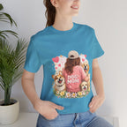 Dog Mom T-Shirt - Cute Woman with Dogs Graphic Tee