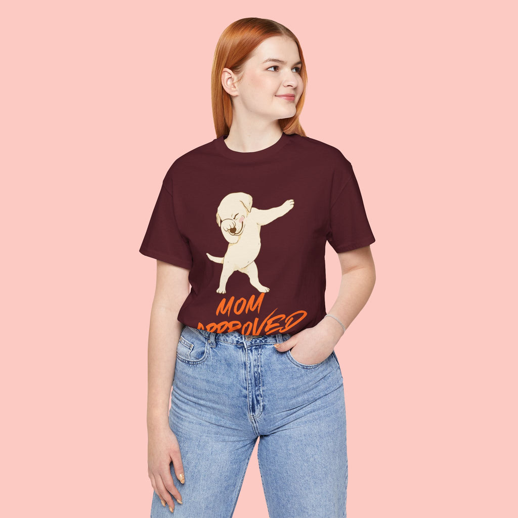 Mom Approved Tee — Dab Dog Graphic T‑Shirt