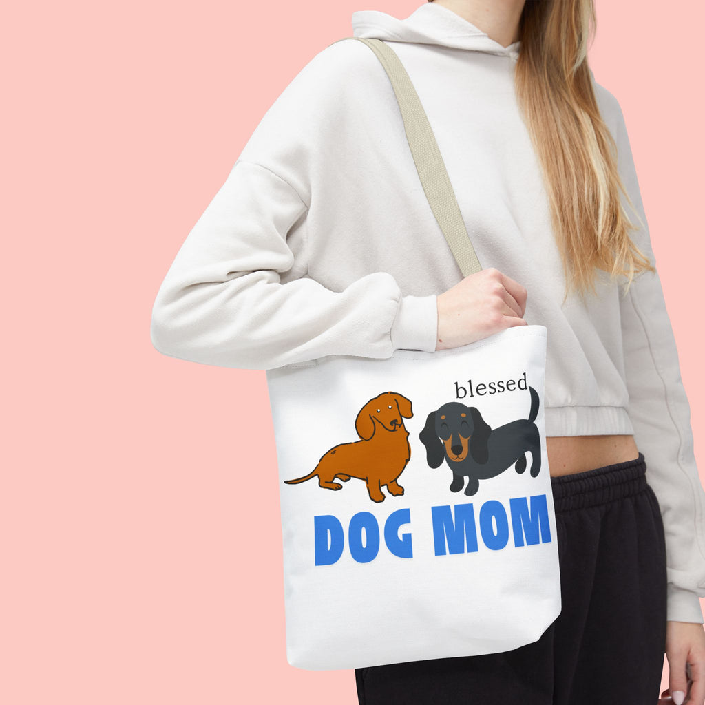 Dog Mom Tote Bag — Blessed Dachshund Design