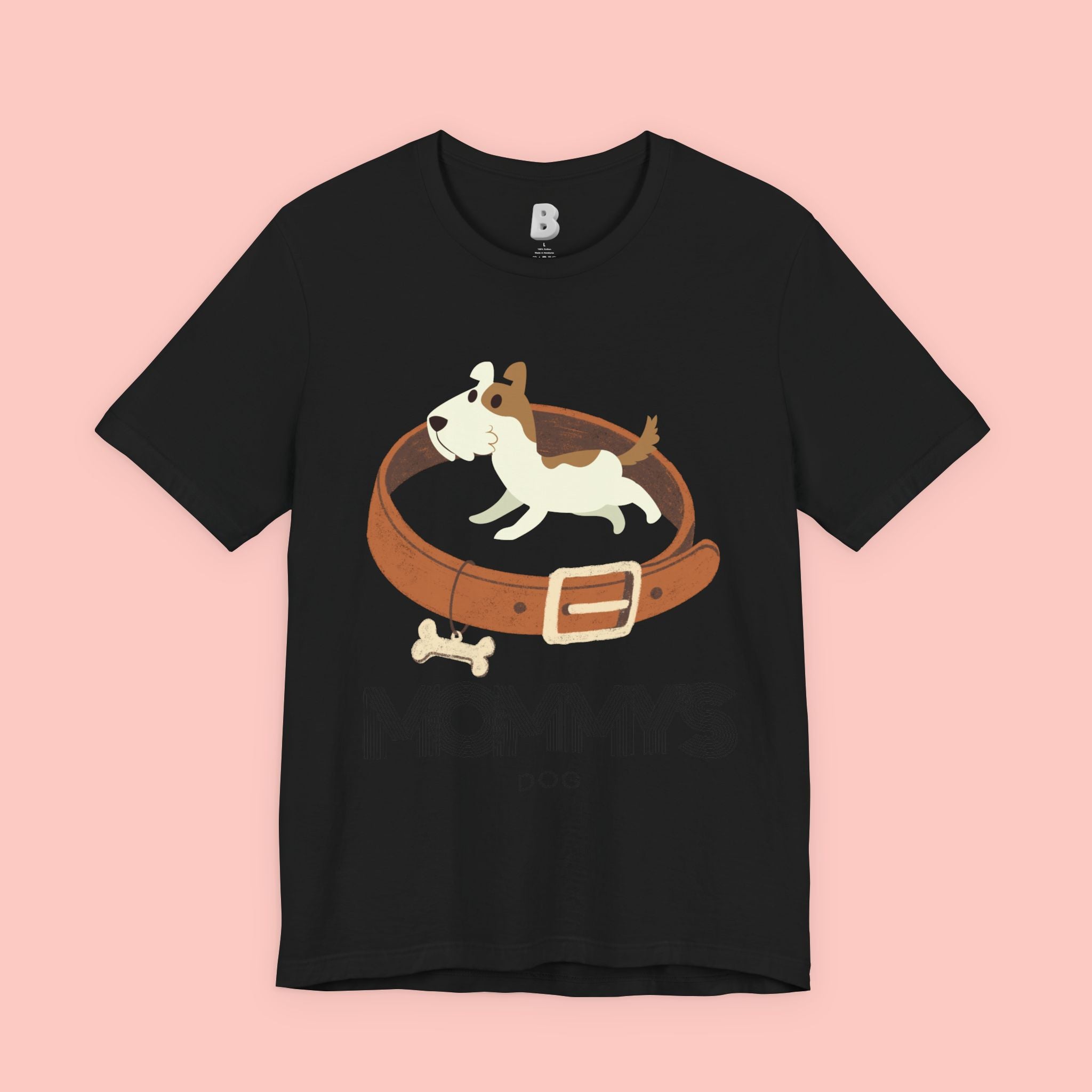 Mommy's Dog T-Shirt – Cute Puppy & Collar Graphic Tee for Dog Moms