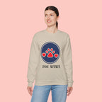 Dog Mama Crewneck Sweatshirt — Paw Print Heart Graphic