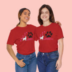 Dog Pawprint T-Shirt — "Pawprints Everywhere I Go" Cute Pet Lover Tee