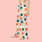 Paw Print Women's Pajama Pants — Cute Colorful Pet Pattern Lounge Pants