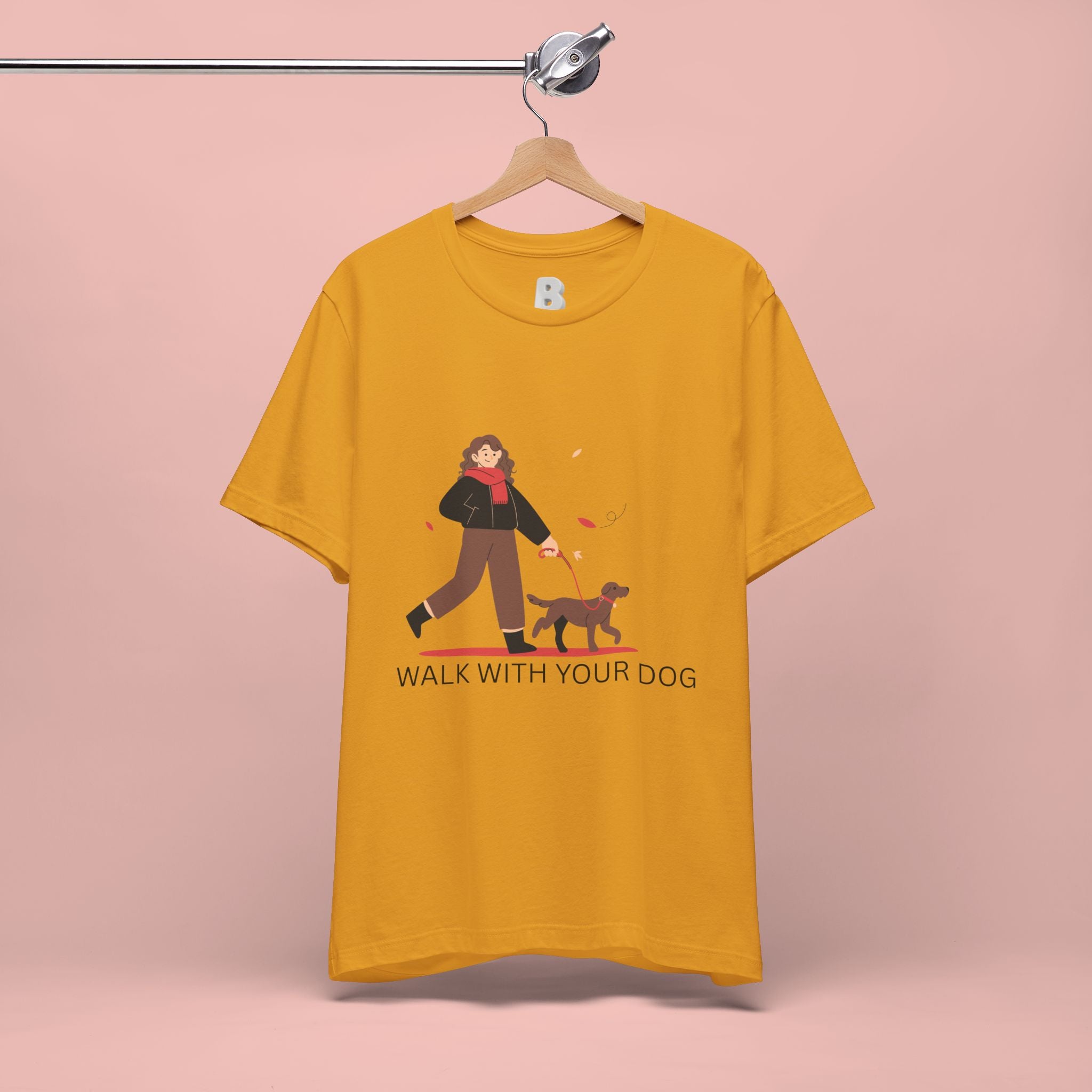 Walk With Your Dog Tee — Cute Dog Walking Graphic T-Shirt