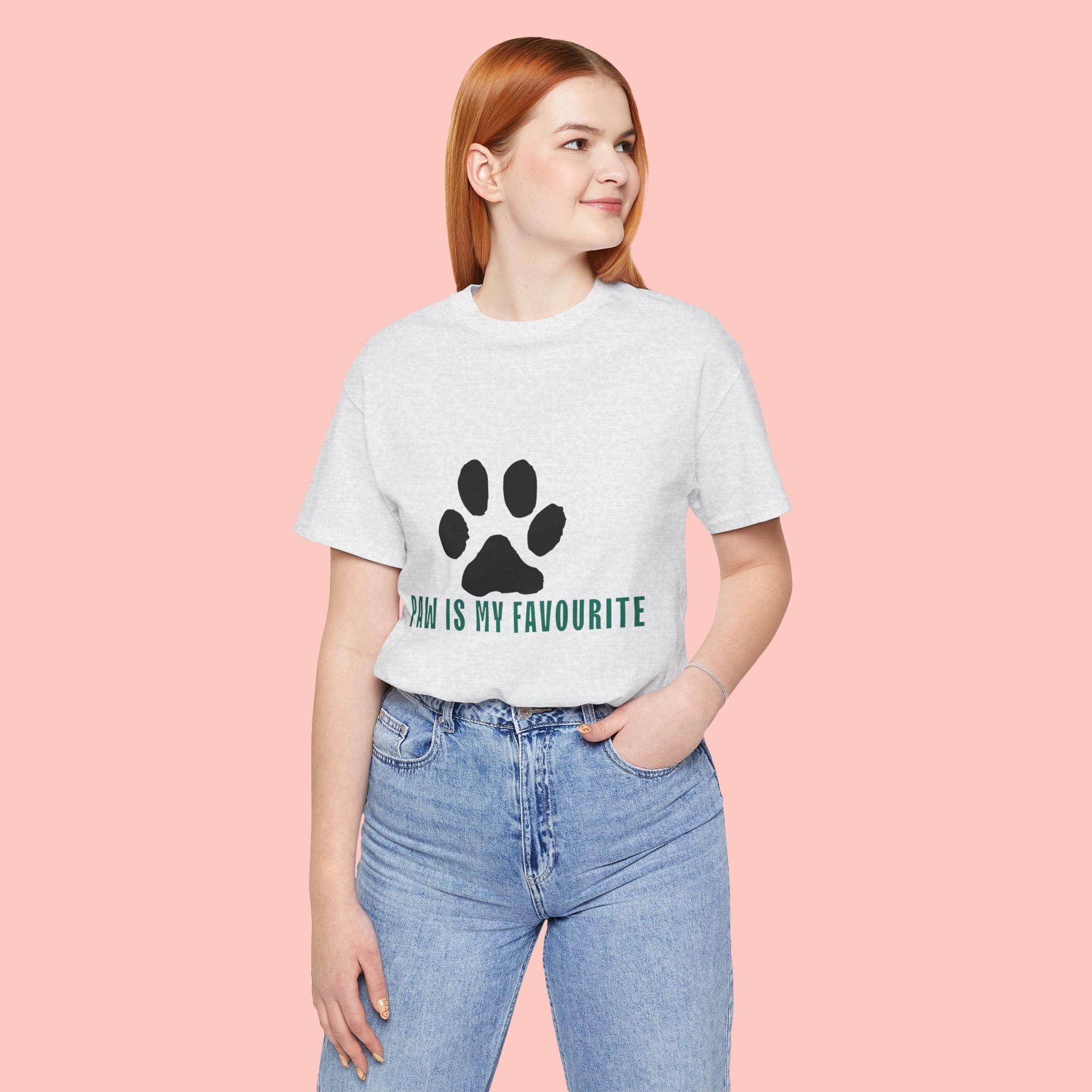 Paw Is My Favourite T‑Shirt — Dog Lover Paw Print Tee