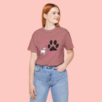 Dog Pawprint T-Shirt — "Pawprints Everywhere I Go" Cute Pet Lover Tee