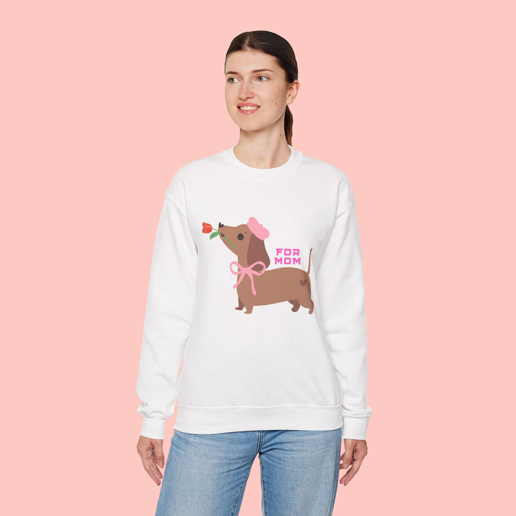 Dachshund 'For Mom' Crewneck Sweatshirt – Cute Dog Mom Gift