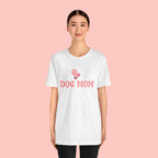 Dog Mom T-Shirt — Pink Paw Graphic Tee for Dog Lovers