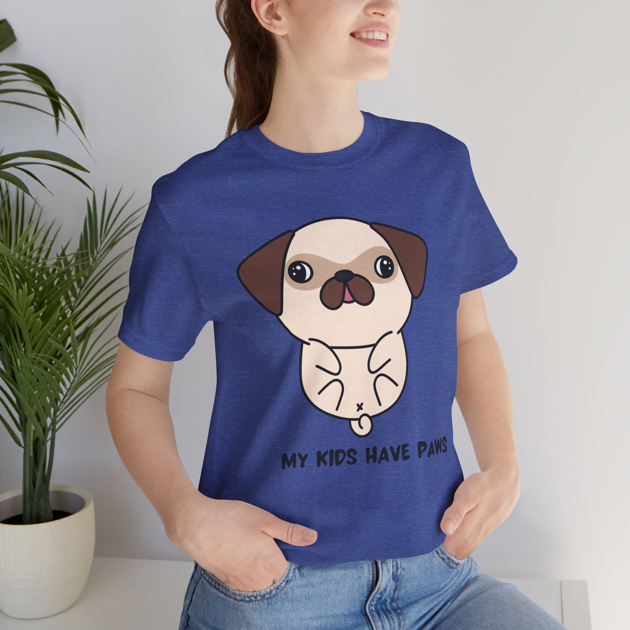 Pug 'My Kids Have Paws' T-Shirt