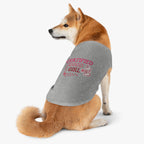 Pet Tank Top — "Certified Good Girl" Pink Paw Hearts Dog Tank