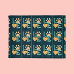 Pet Paw Love Blanket — Cozy Soft Polyester Throw for Dog & Cat Lovers