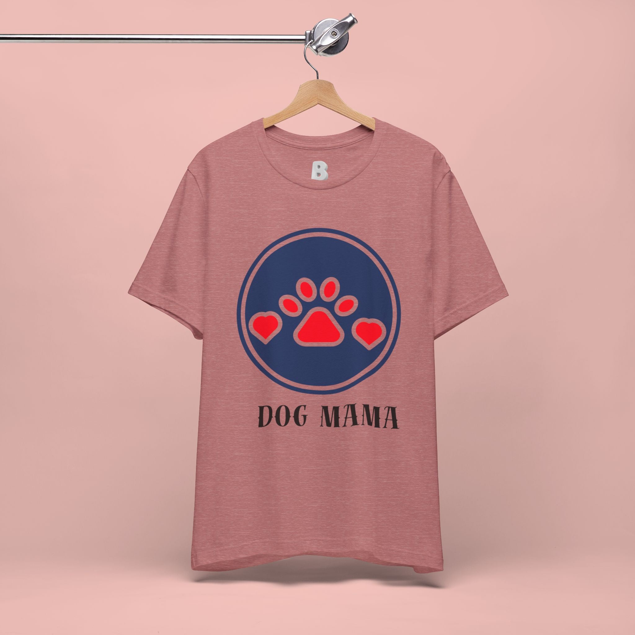 Dog Mama T-Shirt — Cute Paw & Heart Graphic Tee for Dog Lovers