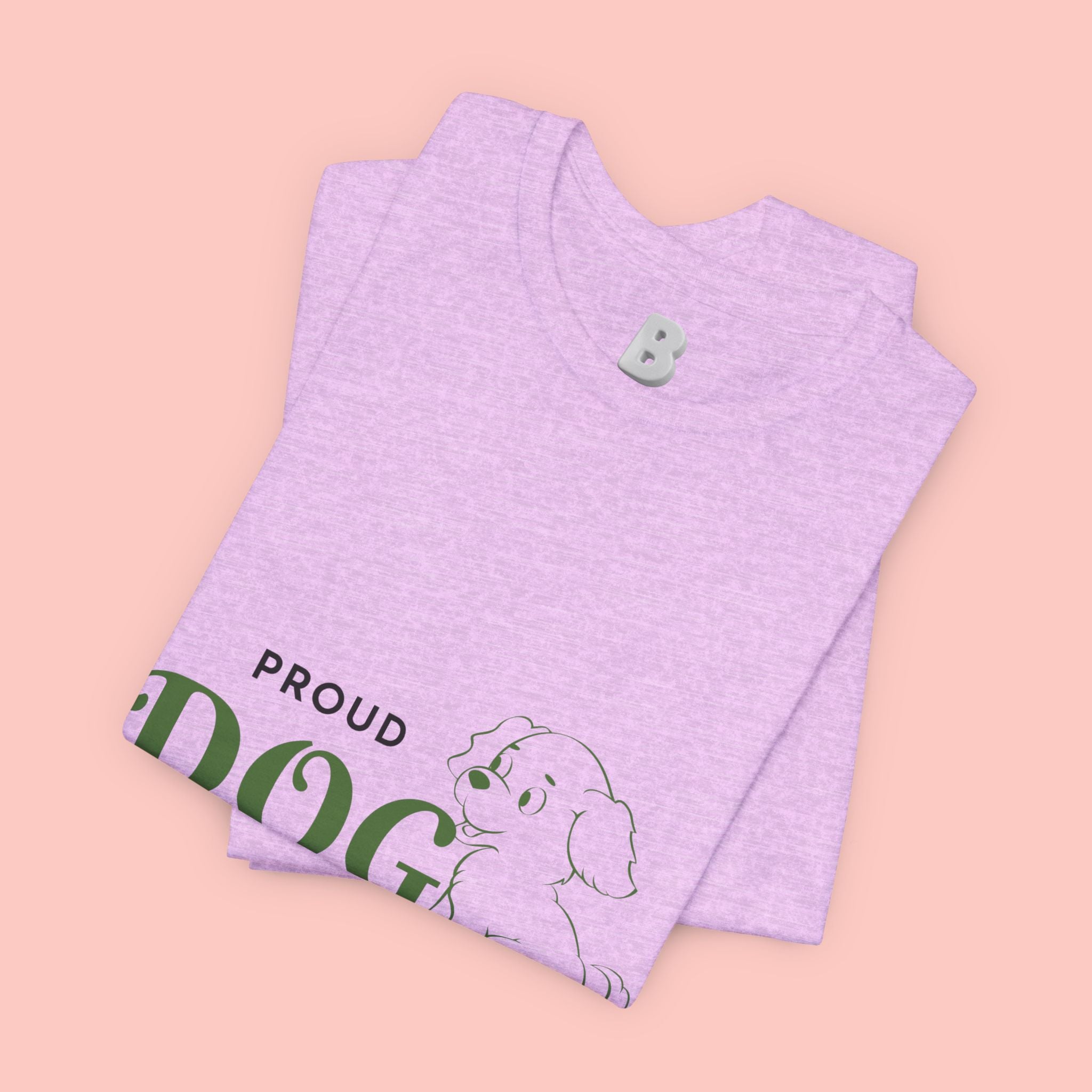 Proud Dog Mom T-Shirt – Cute Paw Print & Puppy Graphic Tee