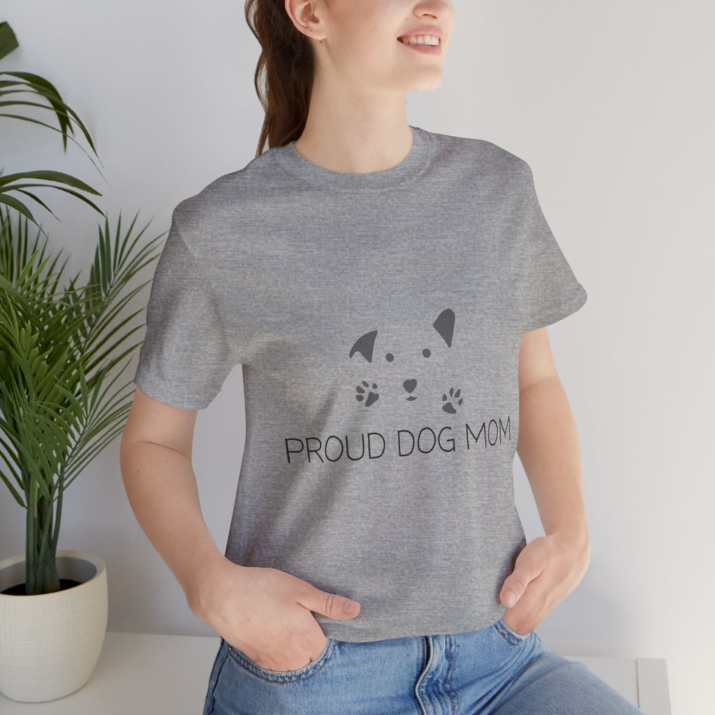 Proud Dog Mom T-Shirt — Cute Paw Print Dog Mom Tee