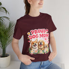 Proud Dog Mom T-Shirt — Cute Corgi & Golden Retriever Floral Tee for Pet Lovers