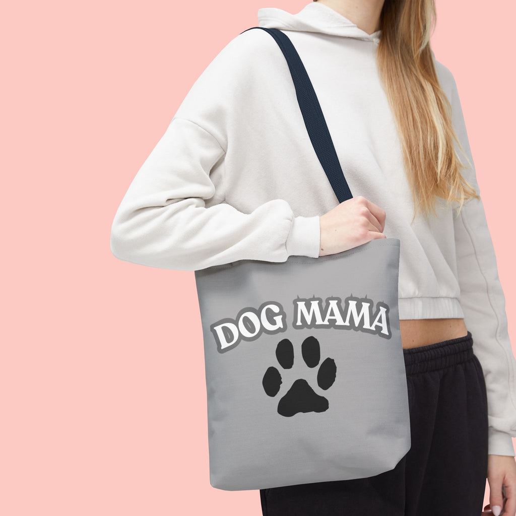 Dog Mama Paw Print Tote Bag – Cute Pet Lover Gift