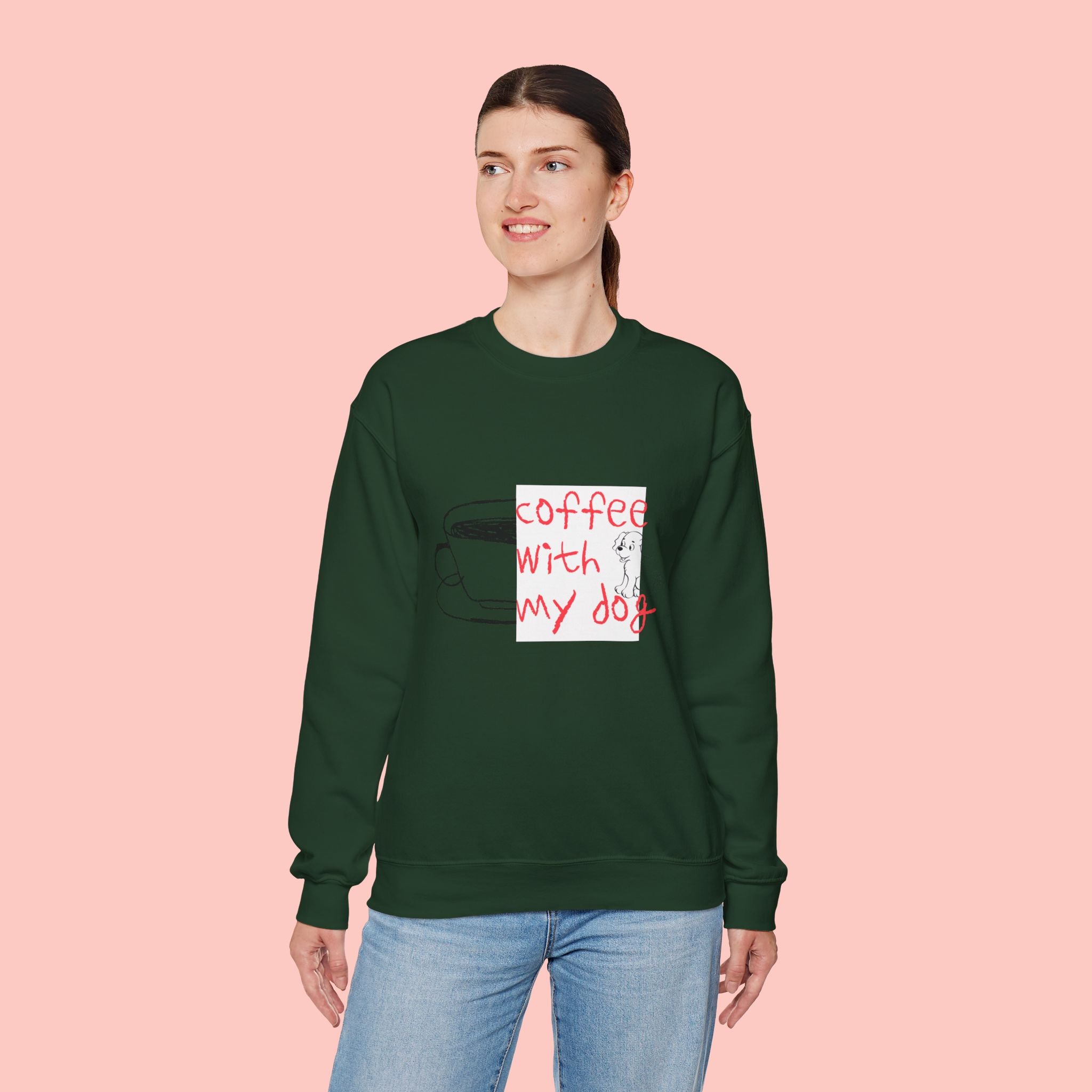 Coffee With My Dog Crewneck Sweatshirt