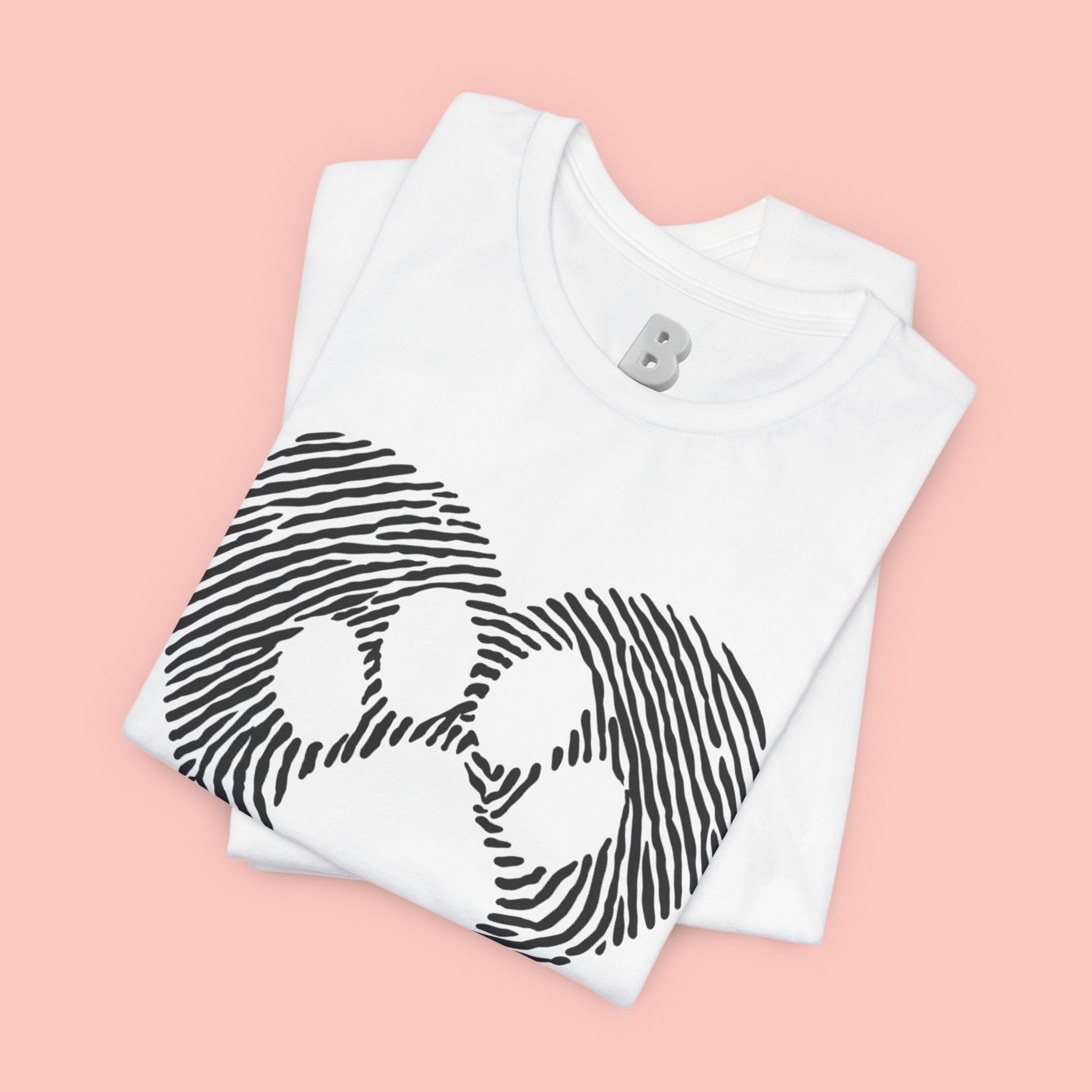 Fingerprint Heart Paw T-Shirt — Dog Paw Love Tee