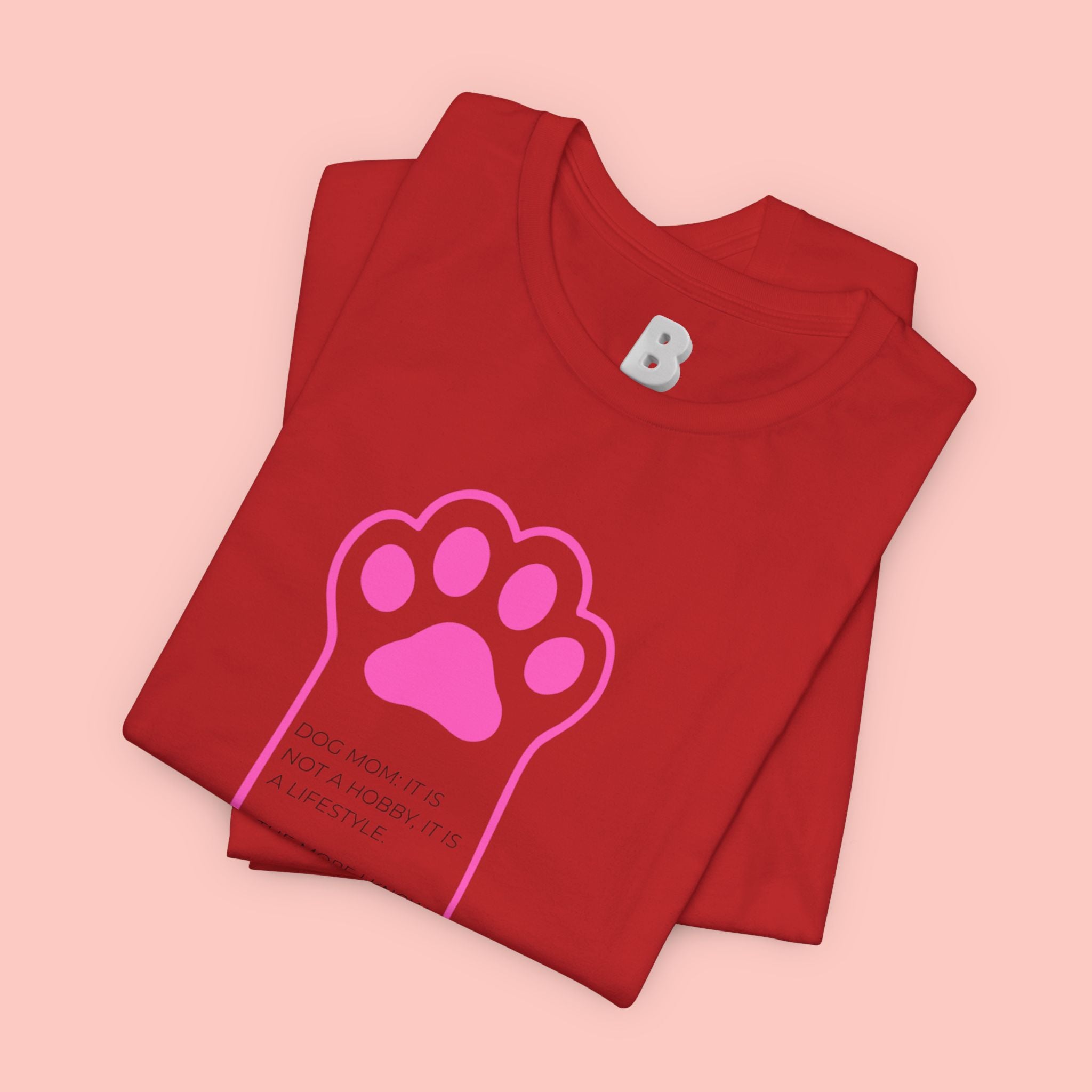 Blessed Dog Mom T-Shirt — Pink Paw Graphic Tee