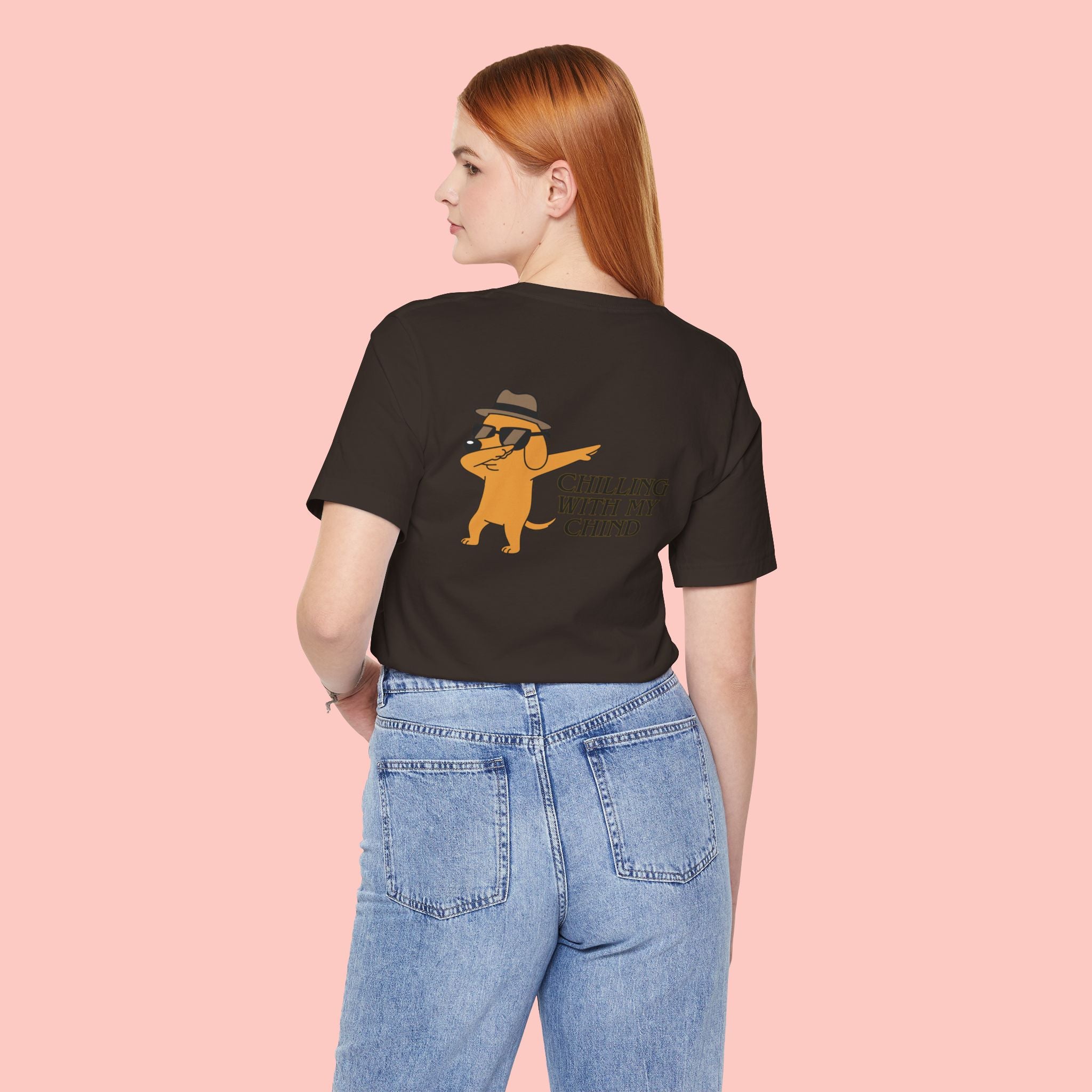 Chilling With My Chind Tee — Funny Dab Cat Graphic T-Shirt