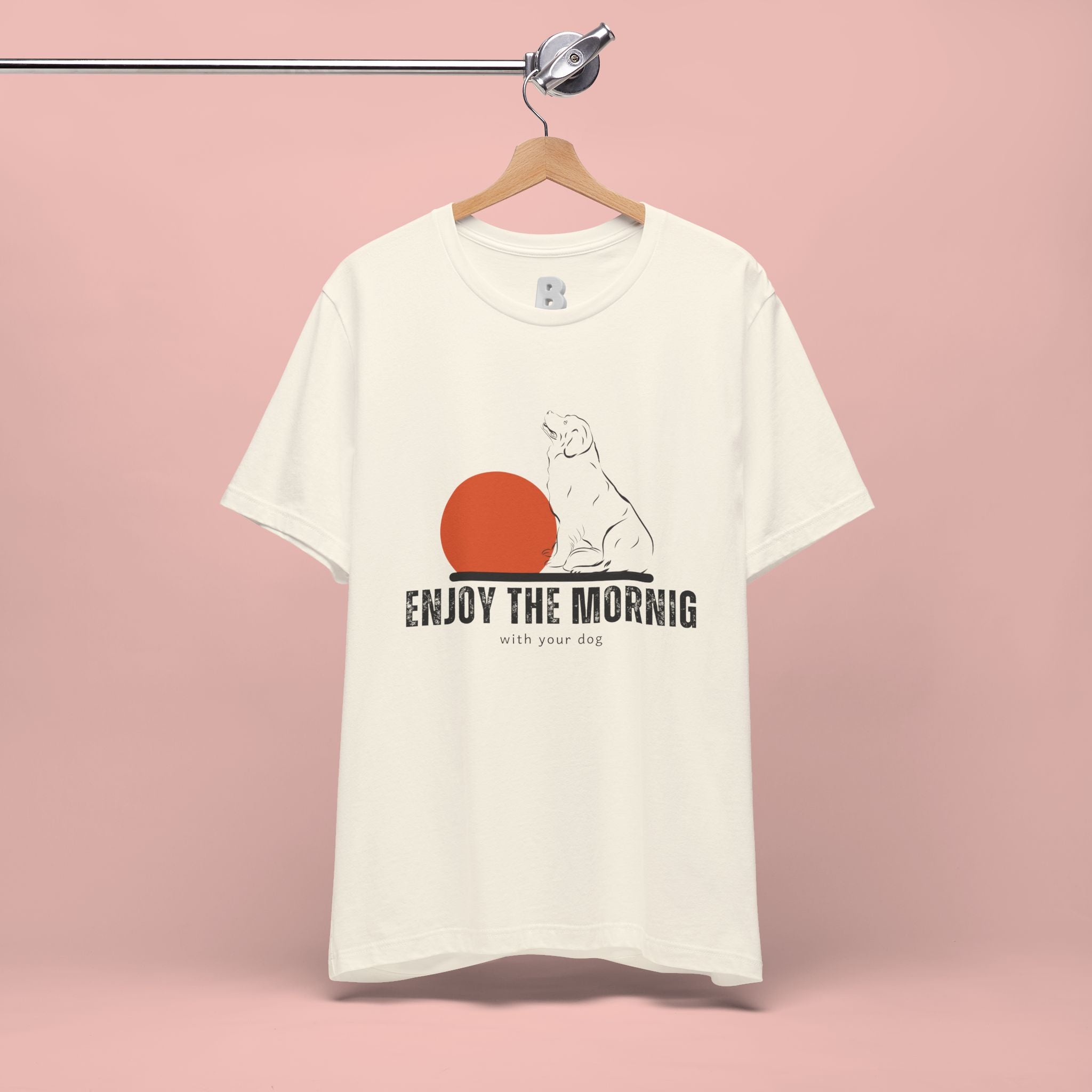 Enjoy the Morning Dog T-Shirt — Graphic Sunrise Pet Lover Tee
