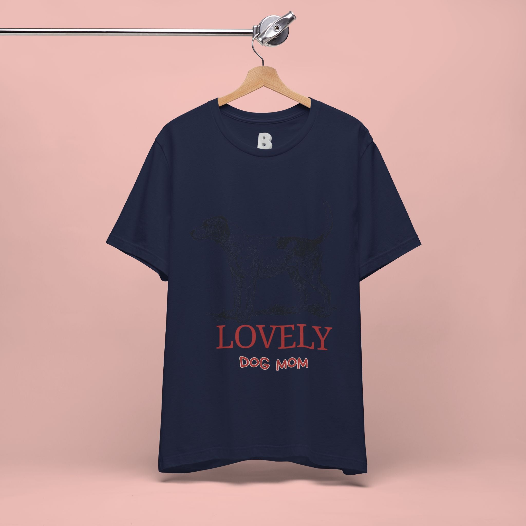 Lovely Dog Mom T-Shirt — Vintage Sketch Dog Graphic Tee