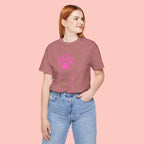 Blessed Dog Mom T-Shirt — Pink Paw Graphic Tee
