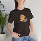 Zoom Meeting Approved Tee — Cute Puppy with Headset Laptop Graphic