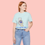 Dog Lover T-Shirt — "Love with my dog." Paw Print Graphic