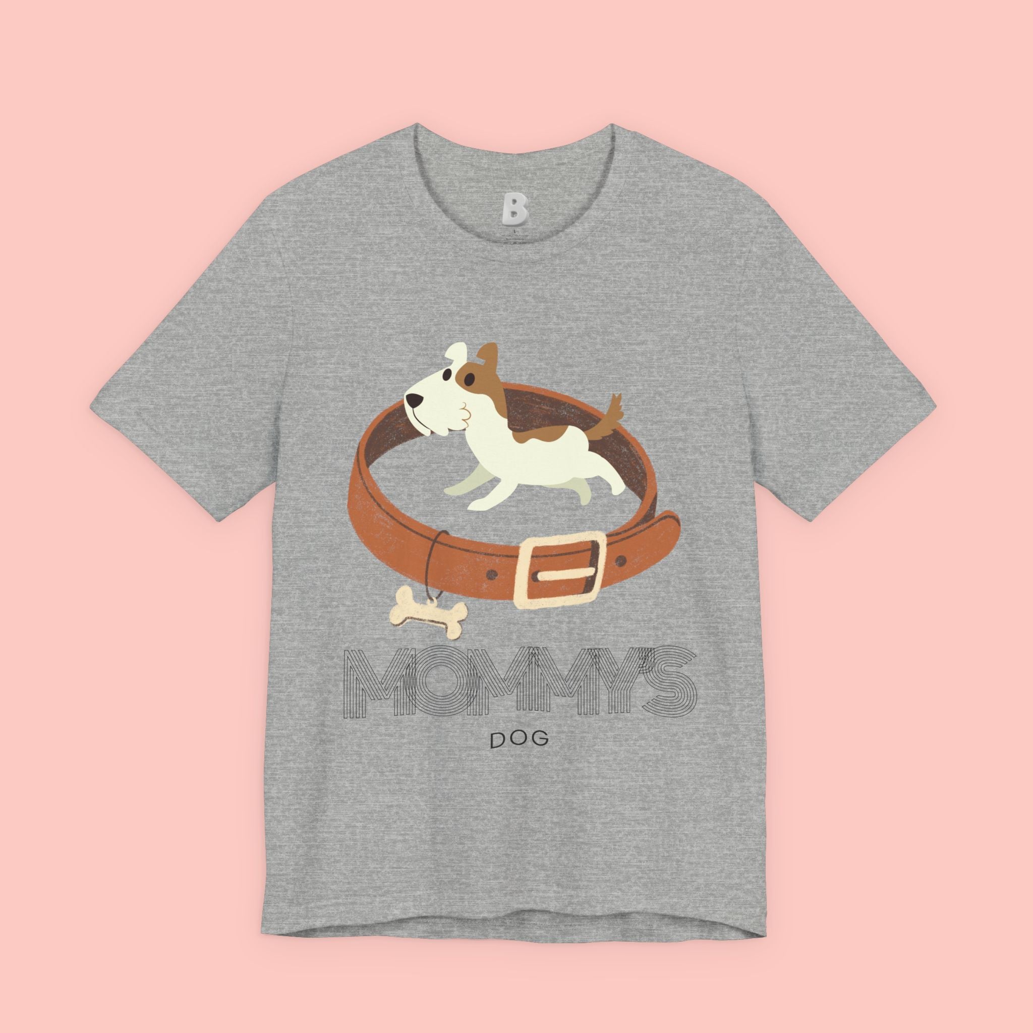 Mommy's Dog T-Shirt – Cute Puppy & Collar Graphic Tee for Dog Moms