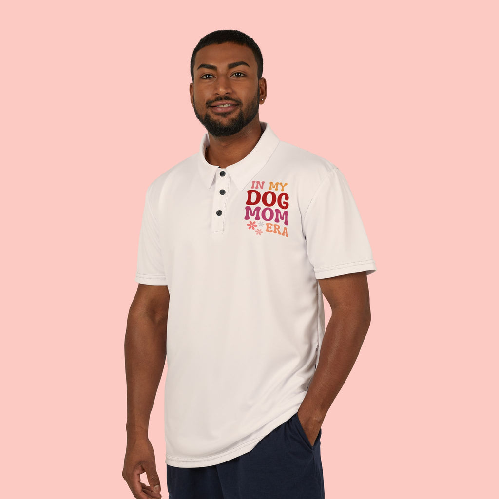 Dog Mom Polo Shirt - "In My Dog Mom Era" Embroidered Casual Polo