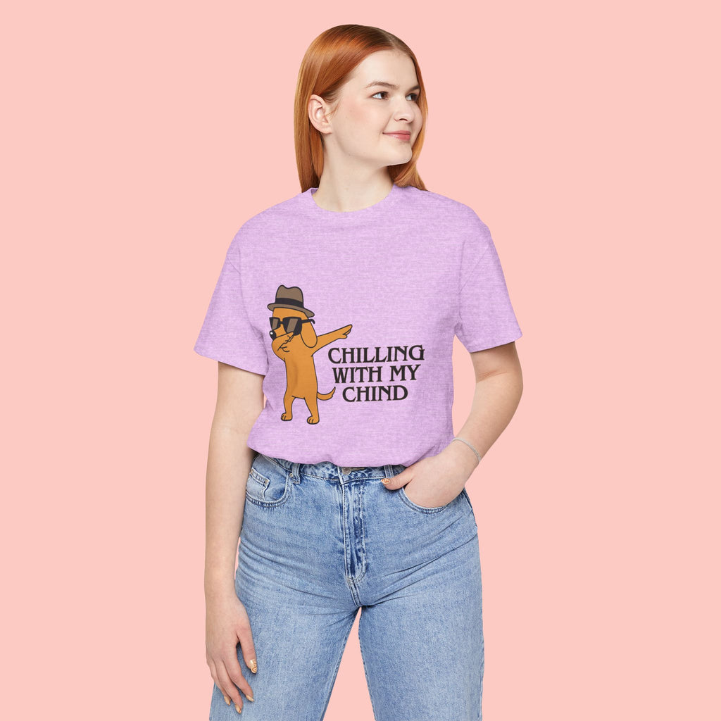 Chilling With My Chind T-Shirt — Funny Dabbing Cat Graphic Tee