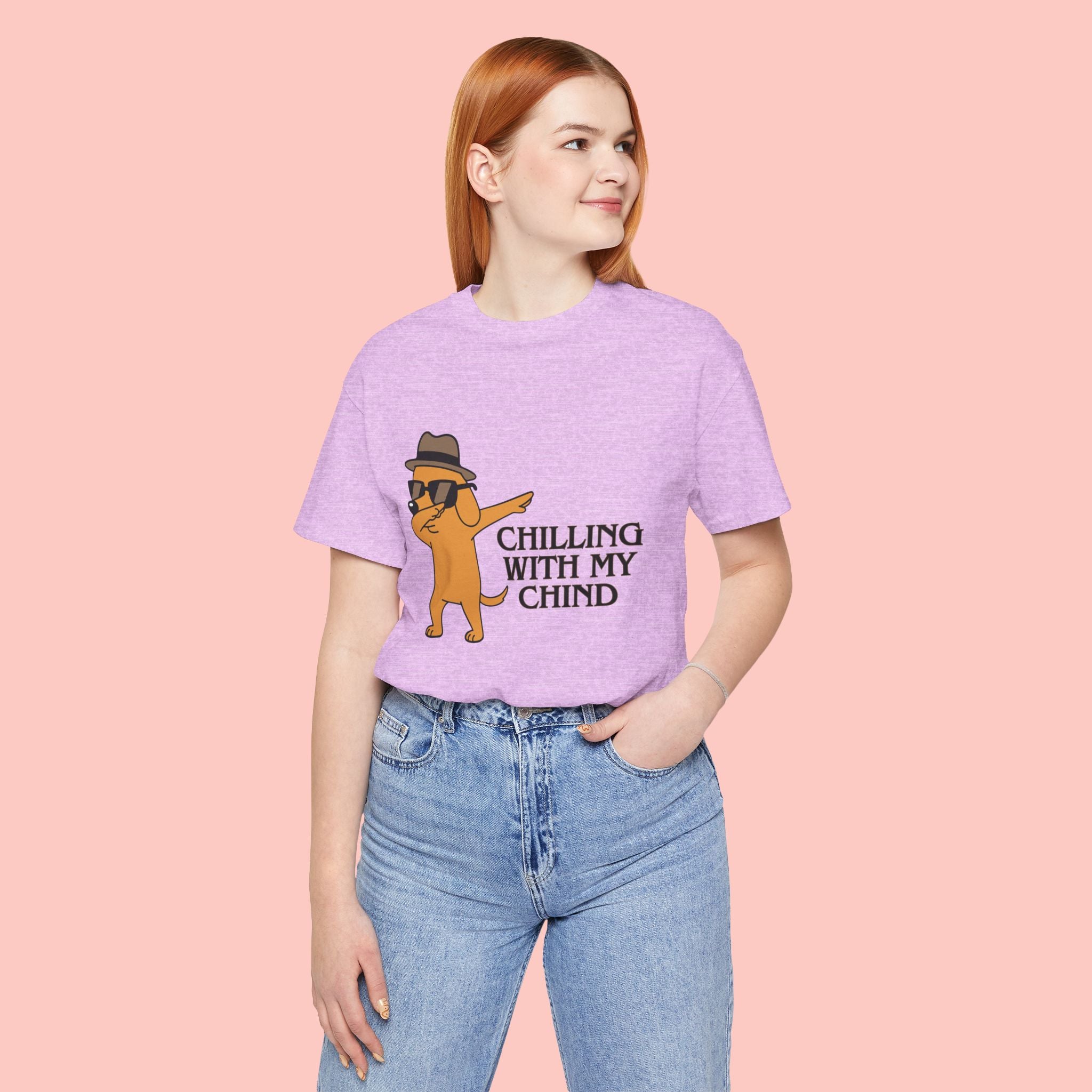 Chilling With My Chind T-Shirt — Funny Dabbing Cat Graphic Tee