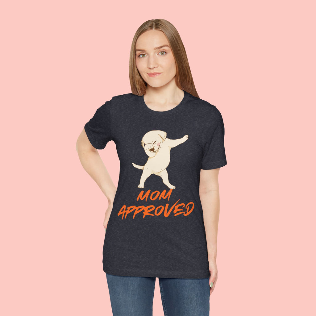 Mom Approved Tee — Dab Dog Graphic T‑Shirt
