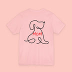 Mom Dog Line Art Tee — Mother's Day Pet Mom T‑Shirt