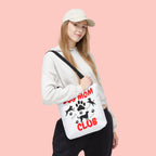 Dog Mom Club Tote Bag – Cute Paw Print Canvas Tote for Dog Lovers