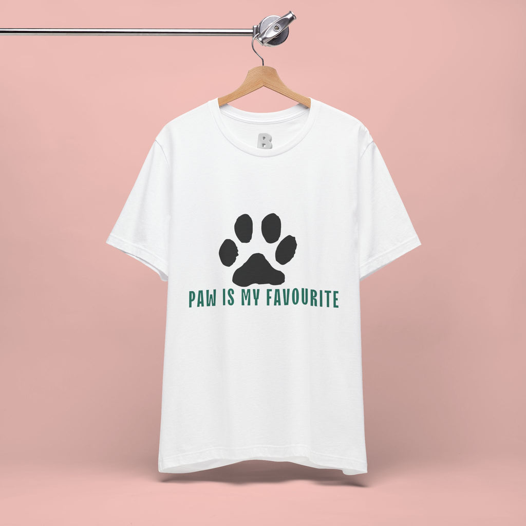 Paw Is My Favourite T‑Shirt — Dog Lover Paw Print Tee