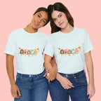 Pet Mom Banner Tee — Cute Paw Print "MOM" Graphic T-Shirt