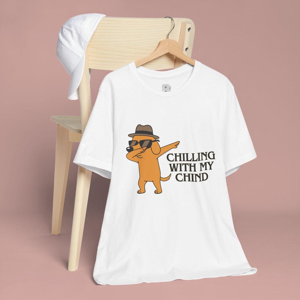 Chilling With My Chind T-Shirt — Funny Dabbing Cat Graphic Tee