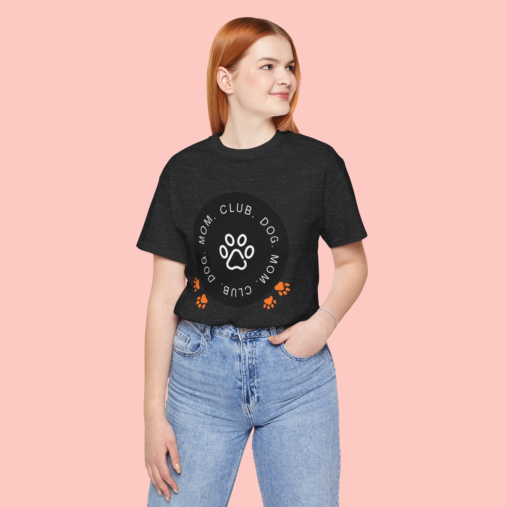 Dog Mom Club T-Shirt — Paw Print Graphic Tee for Pet Lovers