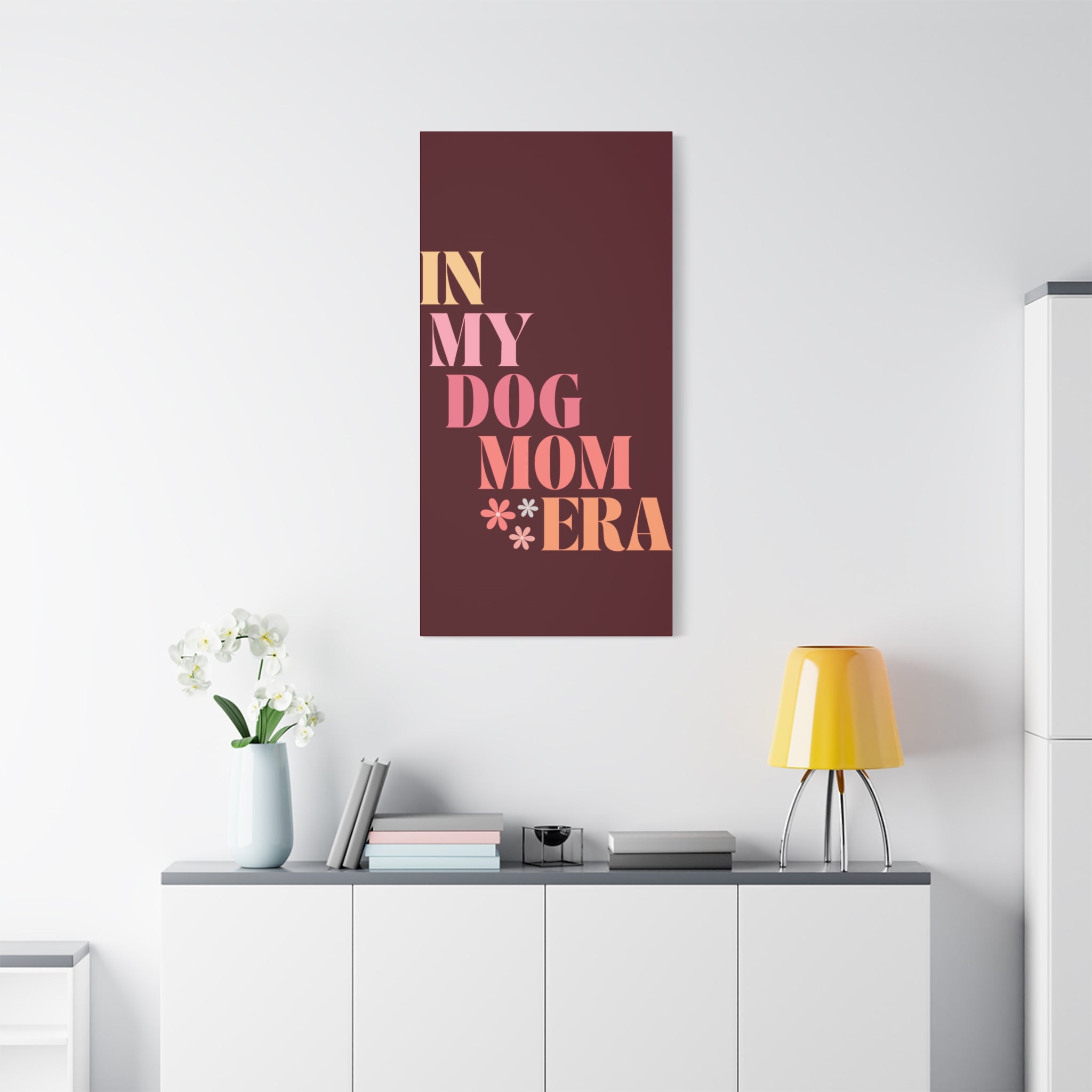 In My Dog Mom Era Matte Canvas Wall Art