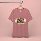 Dog Mom Forever T‑Shirt — Floral Paw Print Tee for Pet Lovers