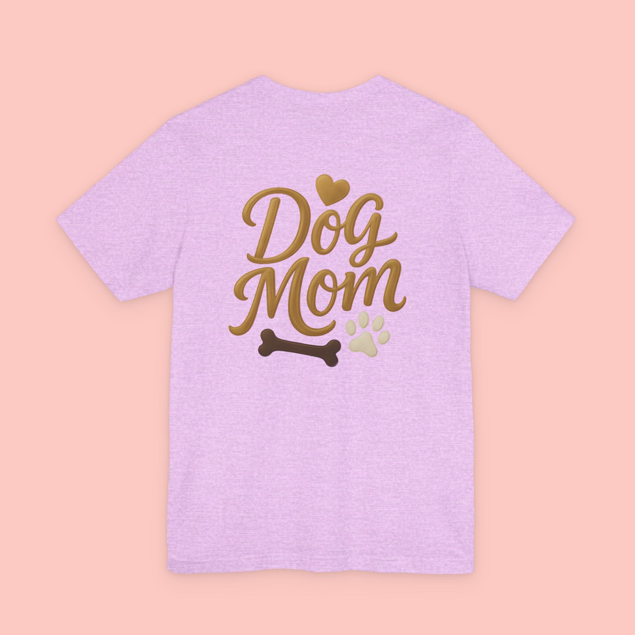 Dog Mom T-Shirt — Cute Paw & Bone Graphic Tee for Pet Lovers