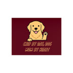 Ceramic Photo Tile — "Chef by Day, Dog Mom by Heart" Cute Golden Retriever Gift