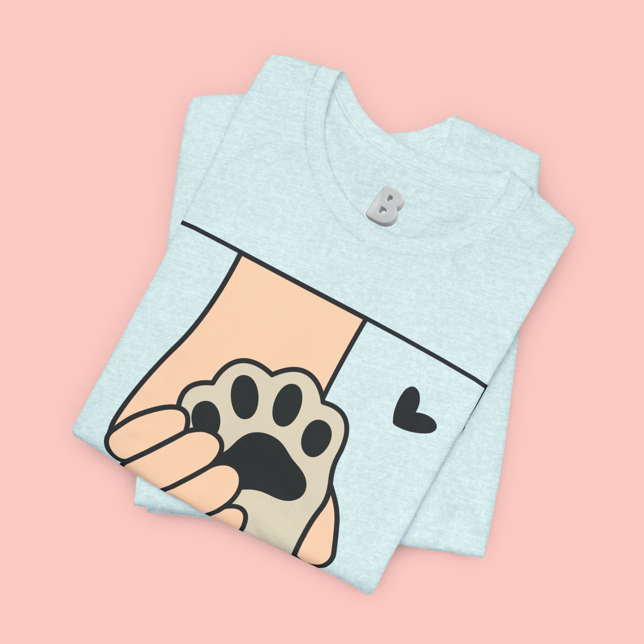 Dog Mom T-Shirt — "Love Your Dog Like a Mom" Paw Print Graphic